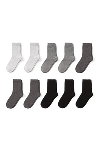 C&A Multipack 10er-Socken, Schwarz, Größe: 31-33