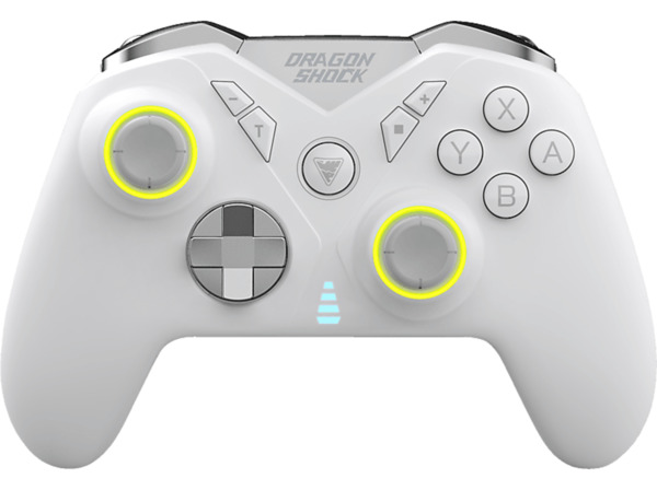 Bild 1 von DRAGON SHOCK Nebula Pro Wireless Controller Weiß für Nintendo Switch, Switch OLED, PC, PlayStation 3, Android, iOS, Weiß