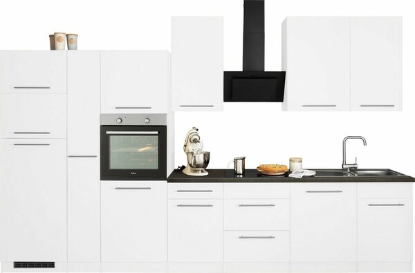 Bild 1 von wiho Küchen Küchenzeile »Unna«, mit E-Geräten, Breite 370 cm