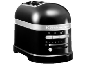 KITCHENAID 5KMT2204EOB Artisan Toaster Schwarz (1250 Watt, Schlitze: 2), Schwarz