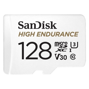 SanDisk microSDXC High Endurance Monitoring 128GB, Class 10, 100MB/s + SD-Adapter