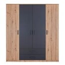 Bild 1 von CASAVANTI Drehtürenschrank LIORA 180 x 198,5 cm braun/ anthrazit