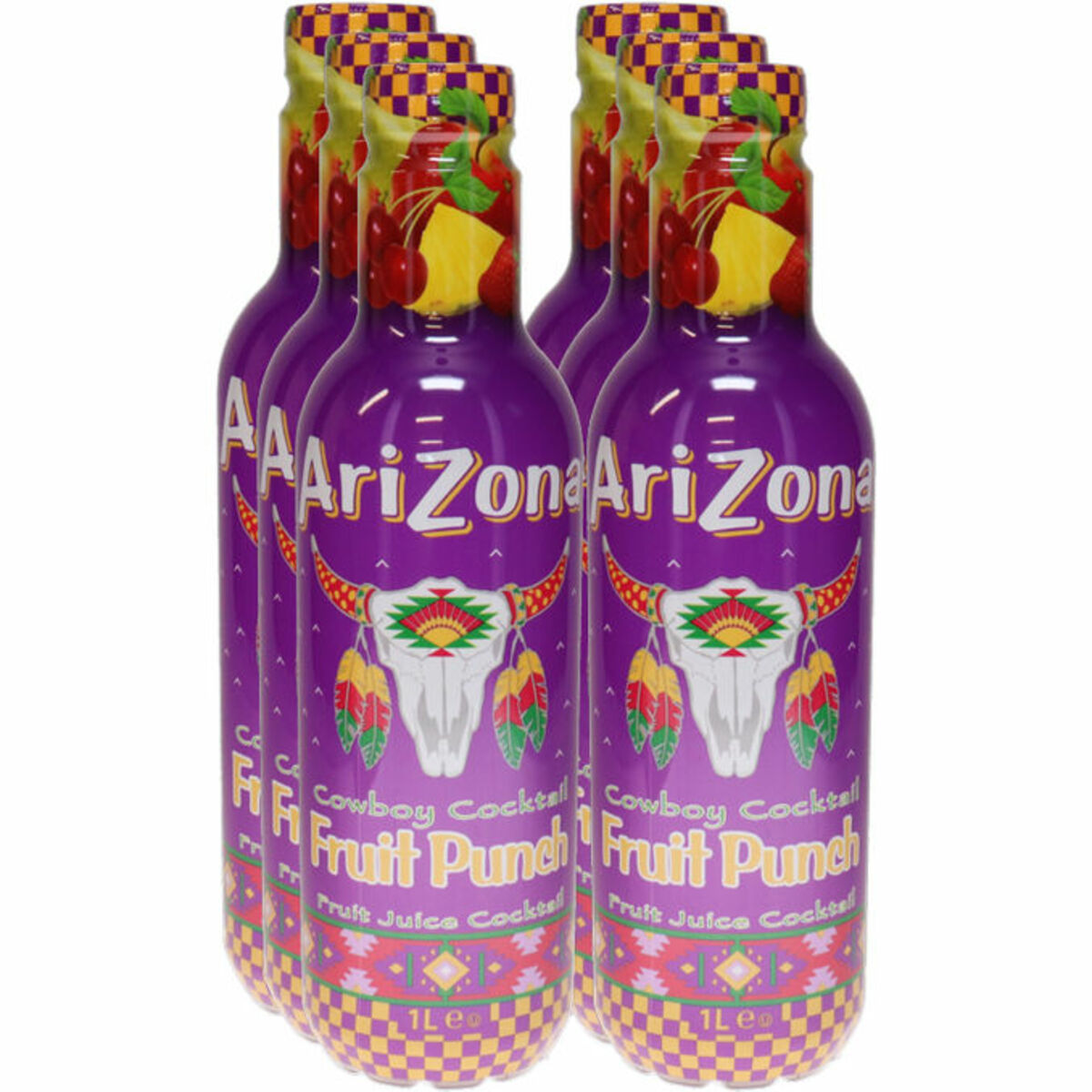 Bild 1 von AriZona Cowboy Cocktail Fruit Punch, 6er Pack (EINWEG) zzgl. Pfand