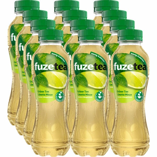 Bild 1 von Fuze Tea Grüner Tee Limette & Minze, 12er Pack (EINWEG) zzgl. Pfand