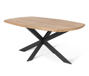 Dining-Tisch mit modernem X-Fuß, ca. 1,8 m