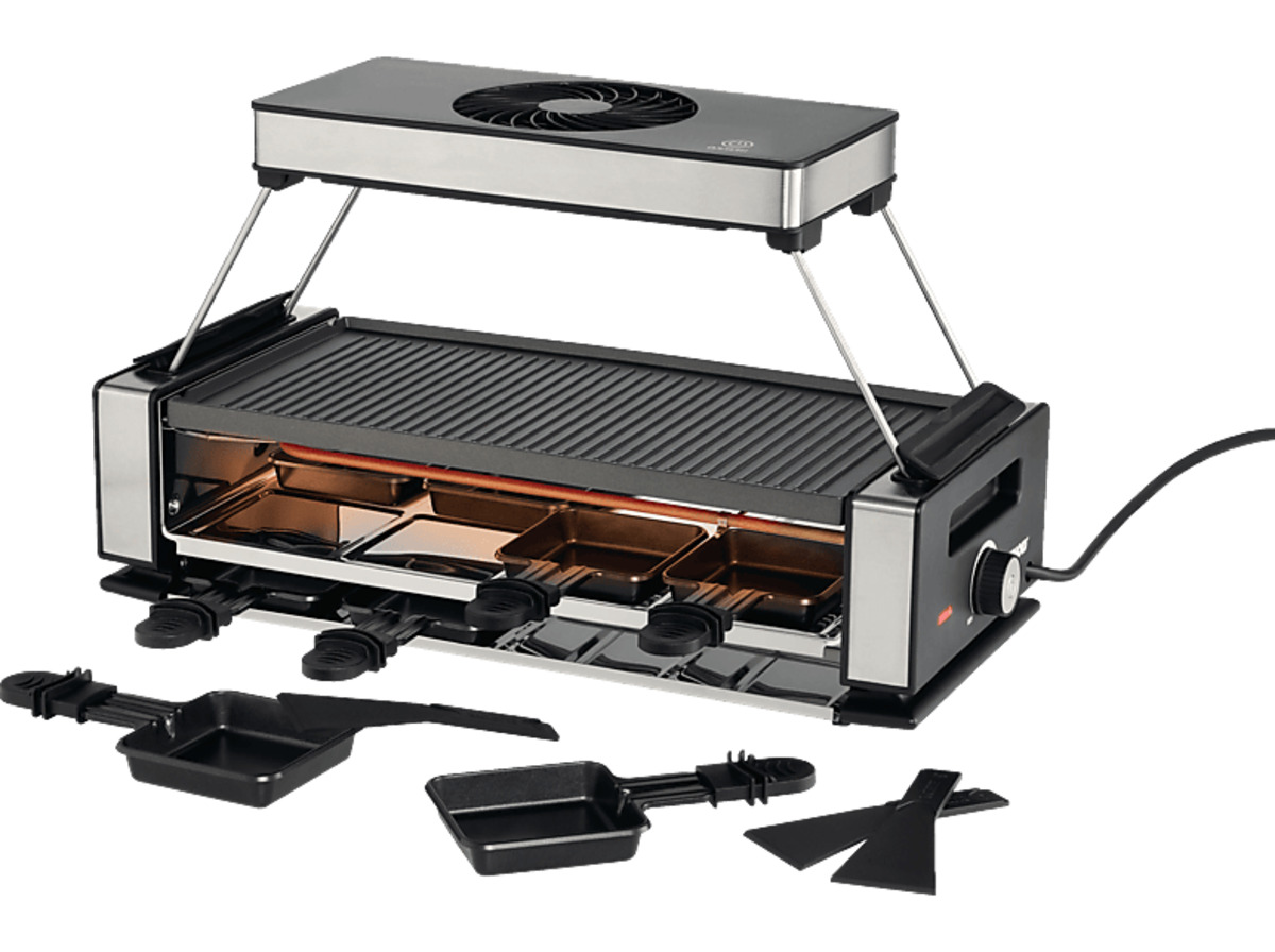 Bild 1 von UNOLD 48785 Smokeless Raclette, Schwarz/Edelstahl