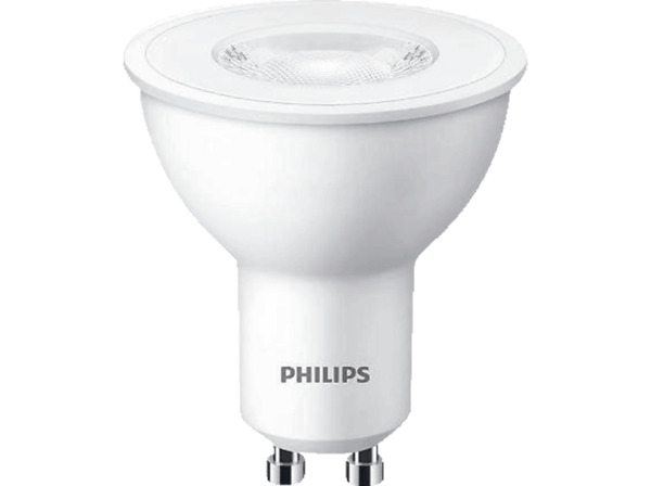 Bild 1 von PHILIPS 3er Pack 50 Watt Reflektor (2700 Kelvin) LED Lampen GU10 Warmweiß 345 Lumen, Weiß