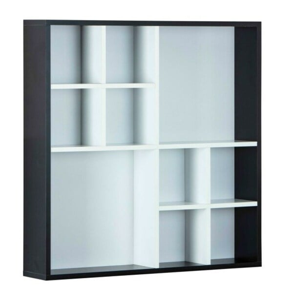 Bild 1 von CASAVANTI Sammlervitrine DECEM 70x70x13 cm Schwarz/Weiß - Inklusive 6 Einlegeböden - 10 offene Fächer - Breite 70 cm - Höhe 70 cm - Tiefe 13 cm