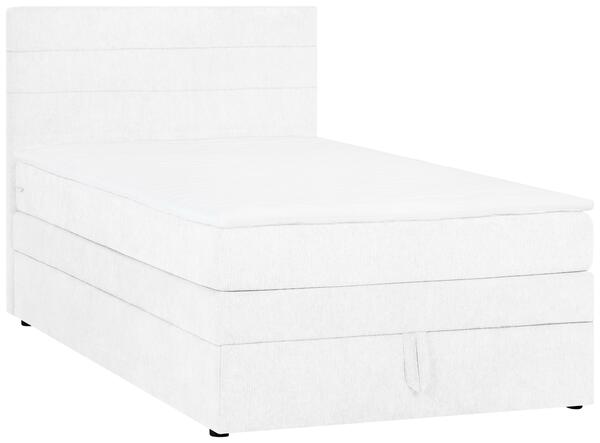 Bild 1 von Boxspringbett Palma in Weiß ca. 90x200cm mit Topper, Weiß