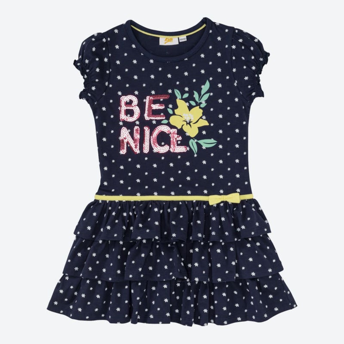 Bild 1 von Mädchen-Kleid mit Pailletten-Schriftzug, Dark-blue