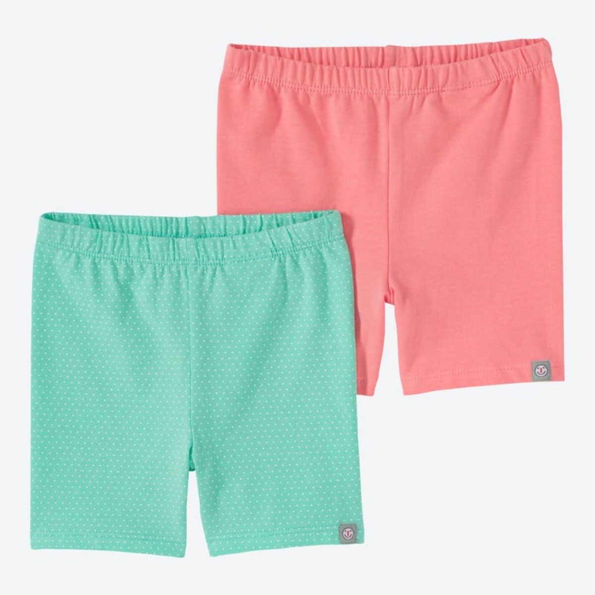 Bild 1 von Baby-Mädchen-Radlerhose mit Baumwolle, 2er-Pack, Pink