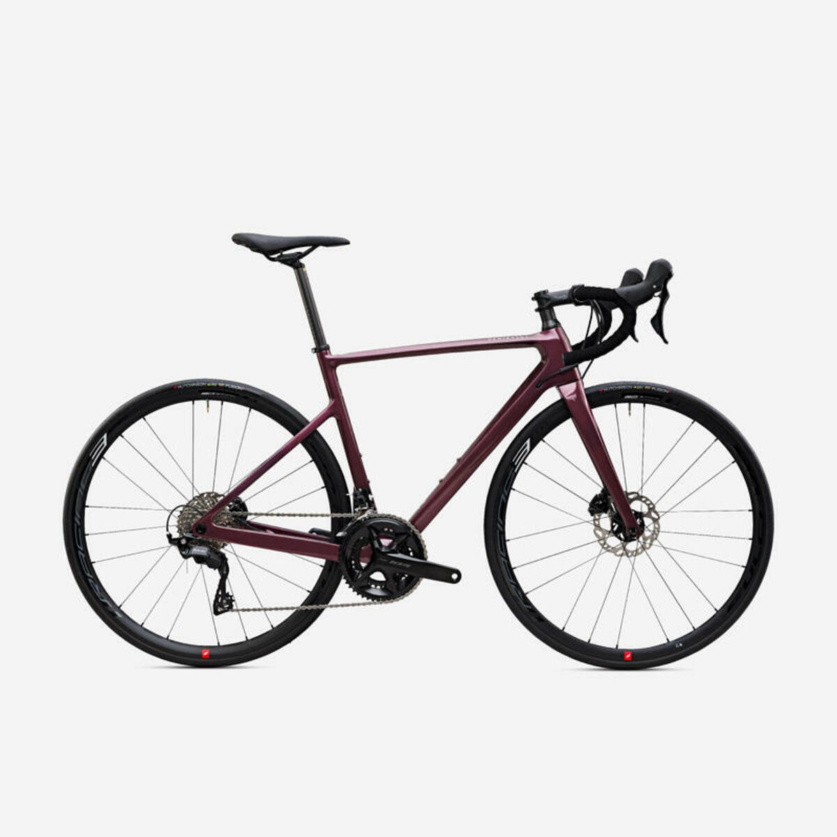 Bild 1 von VAN RYSEL Damen 12 Gänge Rennrad - EDR CF Shimano 105 dunkelrot