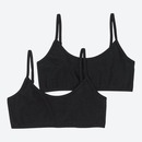 Bild 1 von Bügelloses Mädchen-Bustier, 2er-Pack, Black