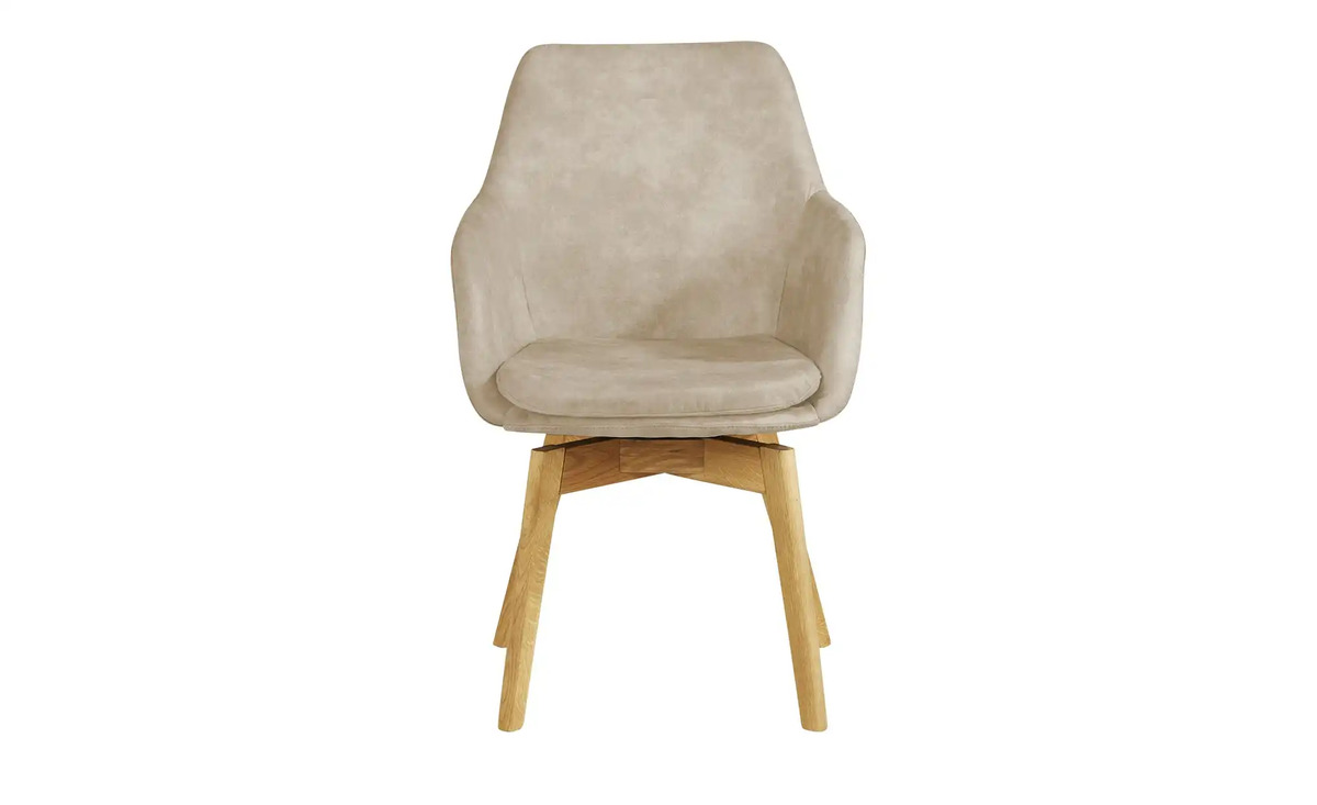 Bild 3 von Woodford Armlehnstuhl  mit Massivholzgestell Helsinki Sand 4-Fußgestell Eiche, geölt Armlehne