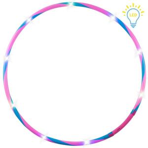 ALLDORO LED Hoop Fun, Gymnastikreifen für Kinder mit Leuchteffekt, Ø 78 cm, pink/blau