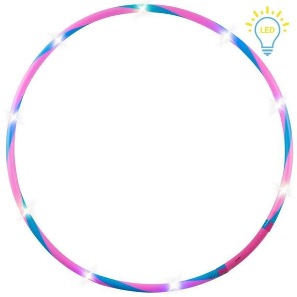 Bild 1 von ALLDORO LED Hoop Fun, Gymnastikreifen für Kinder mit Leuchteffekt, Ø 78 cm, pink/blau