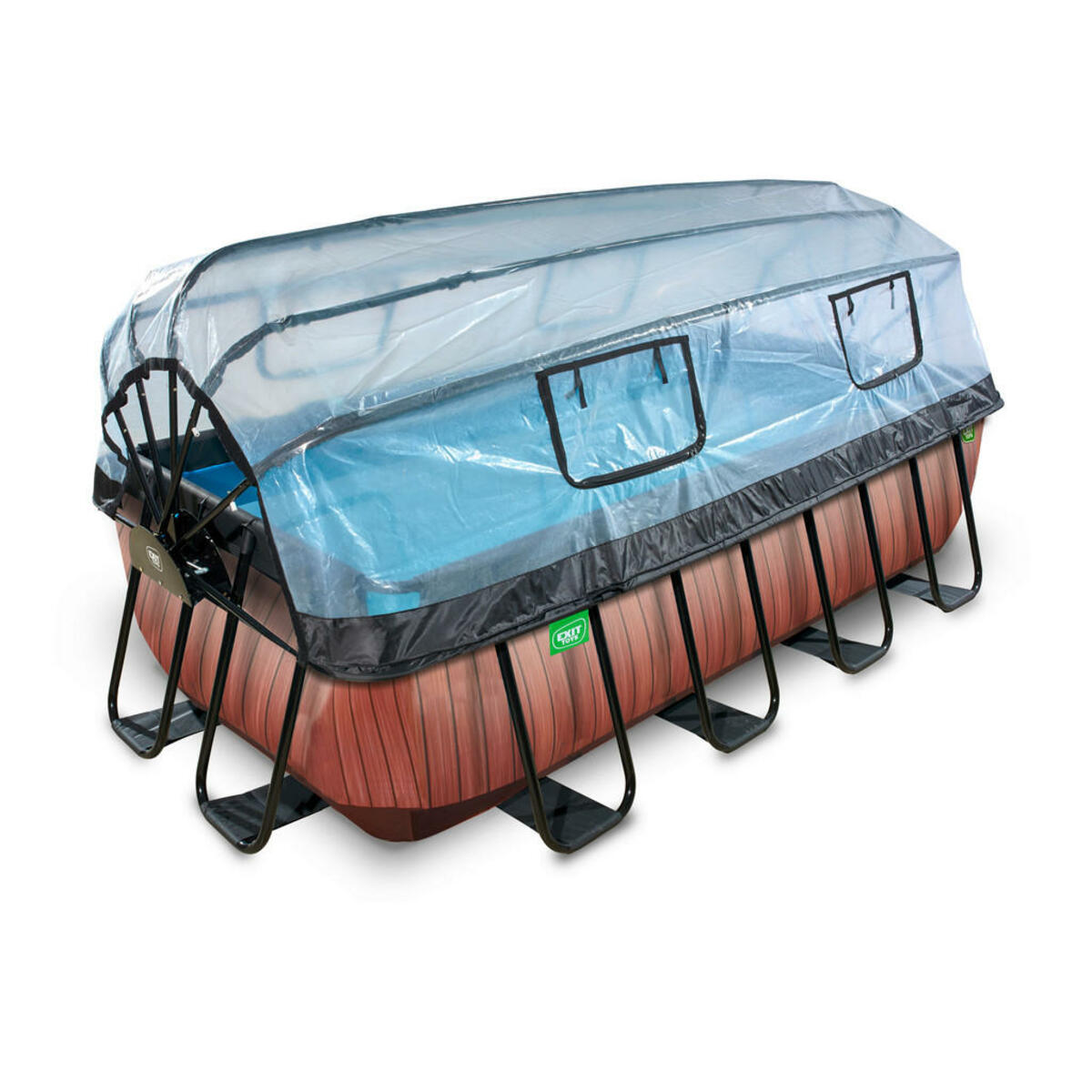 Bild 1 von Exit Pool-Set, Braun, Kunststoff, 100x200x400 cm, CE, Freizeit, Pools und Wasserspaß, Pools, Aufstellpools