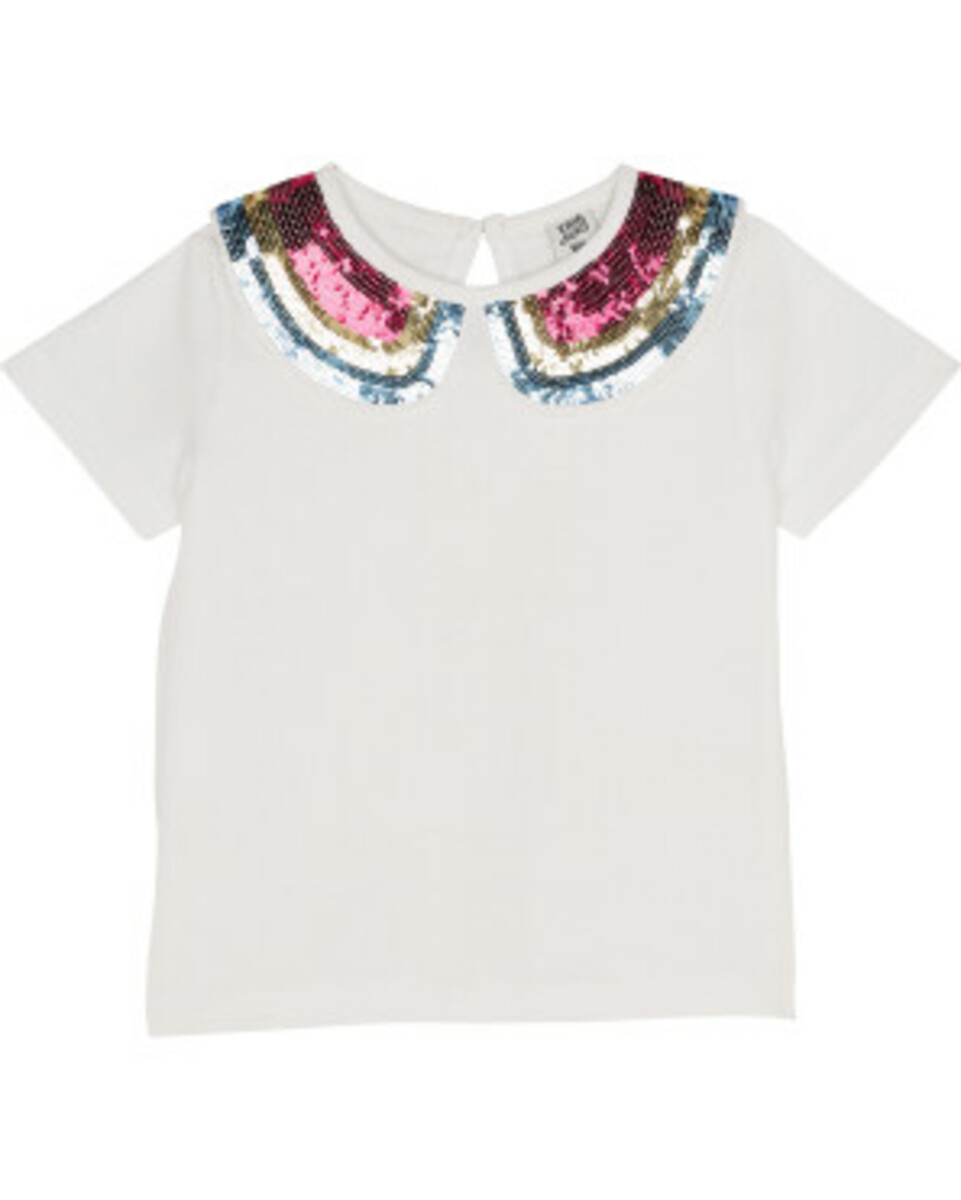 Bild 1 von T-Shirt mit Pailletten
       
      Kiki & Koko, Rundhalsausschnitt
     
      weiß