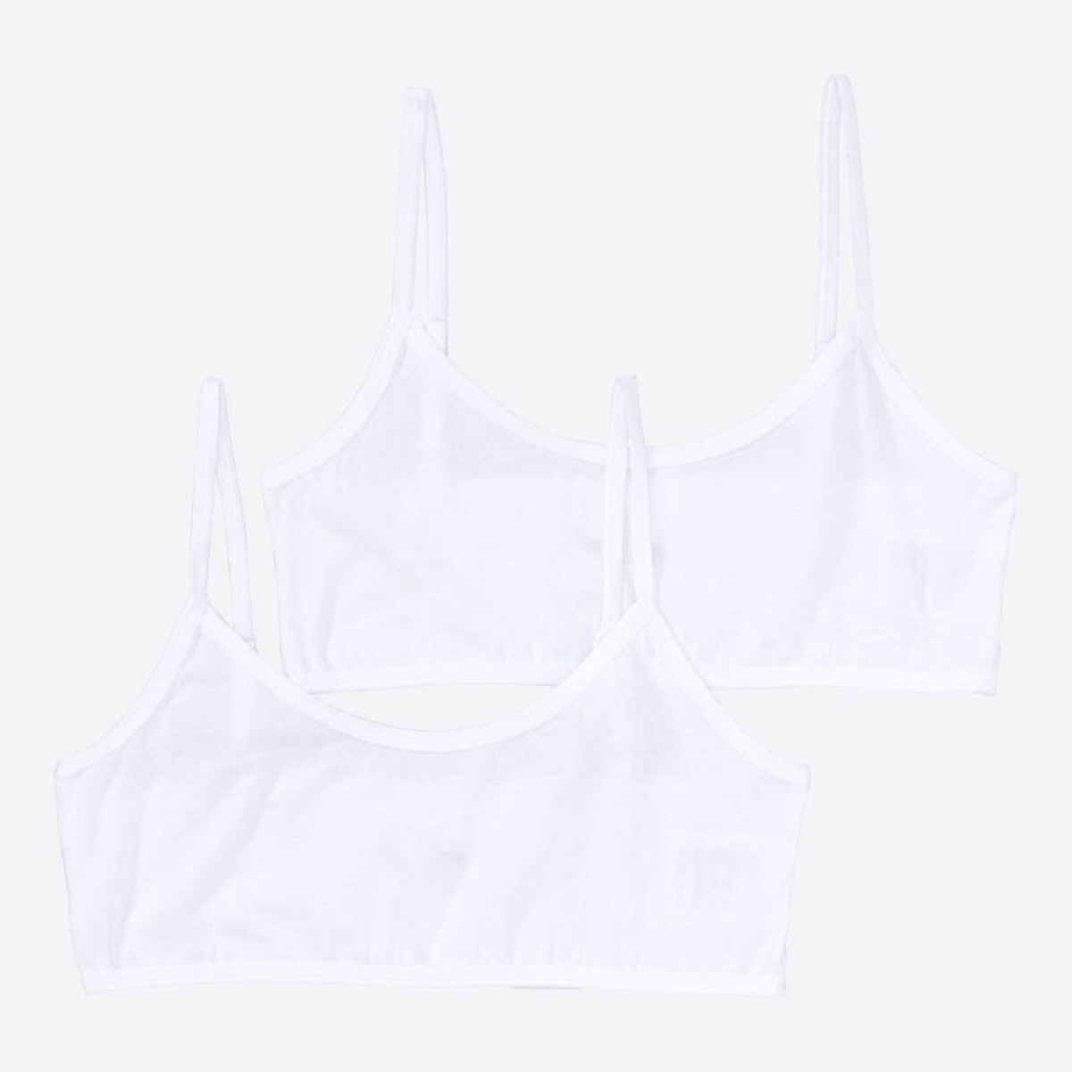 Bild 1 von Bügelloses Mädchen-Bustier, 2er-Pack, White