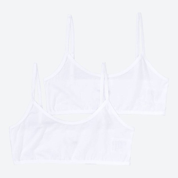 Bild 1 von Bügelloses Mädchen-Bustier, 2er-Pack, White