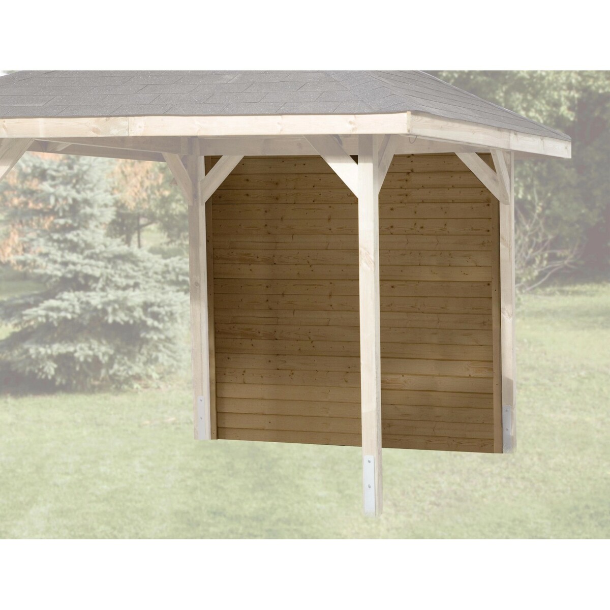 Bild 1 von Weka Wandelement geschlossen für Gartenlaube Flair naturbelassen