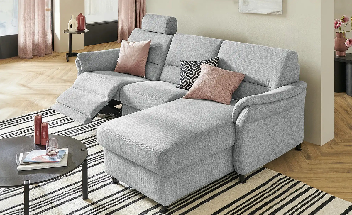 Bild 1 von meinSofa Ecksofa Dona Silbergrau rechts