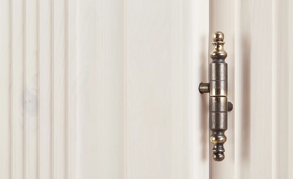 Bild 2 von Drehtürenschrank Bornholm Lavagrau, Weiß 2 Stück 199 cm geteilte Türfront Nein