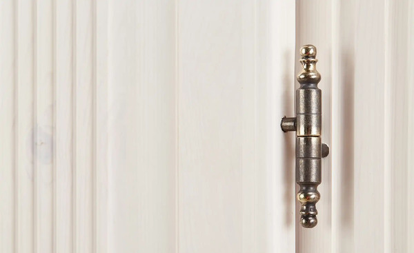 Bild 2 von Drehtürenschrank Bornholm Lavagrau, Weiß 2 Stück 199 cm geteilte Türfront Nein