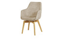 Bild 1 von Woodford Armlehnstuhl  mit Massivholzgestell Helsinki Sand 4-Fußgestell Eiche, geölt Armlehne