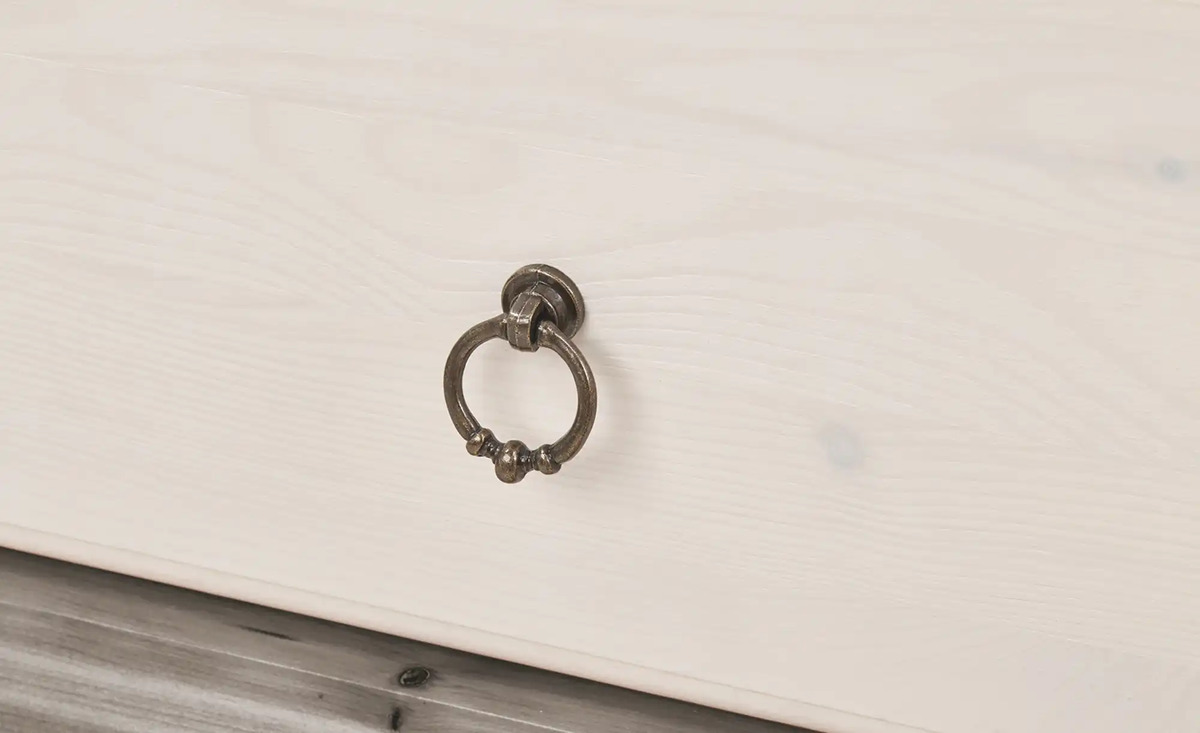 Bild 3 von Drehtürenschrank Bornholm Lavagrau, Weiß 2 Stück 199 cm geteilte Türfront Nein