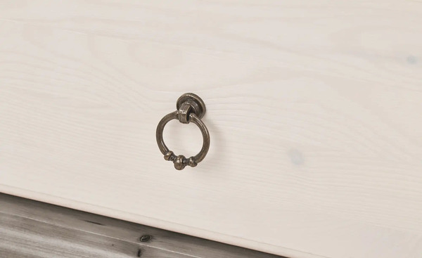 Bild 3 von Drehtürenschrank Bornholm Lavagrau, Weiß 2 Stück 199 cm geteilte Türfront Nein