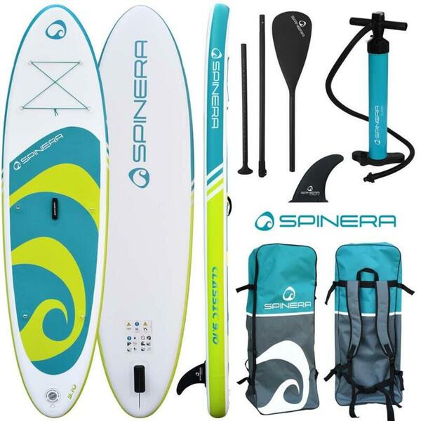 Bild 1 von SPINERA Spinera iSUP Komplett Set SUP Classic green/teal 2022 - Größe 9'10" Pack 3