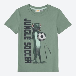 Jungen-T-Shirt mit Gecko-Frontaufdruck, Green