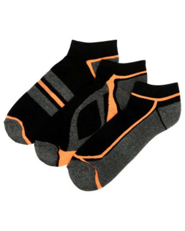 Bild 1 von Sport-Sneakersocken
       
      3er-Pack, Ergeenomixx, verschiedene Designs
     
      orange