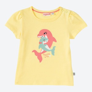Baby-Mädchen-T-Shirt mit Delfin-Motiv, Yellow