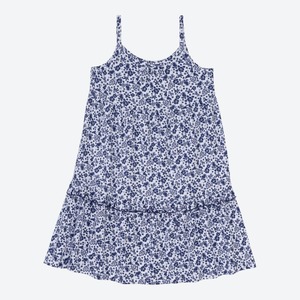 Mädchen-Kleid mit Blümchen-Muster, Blue