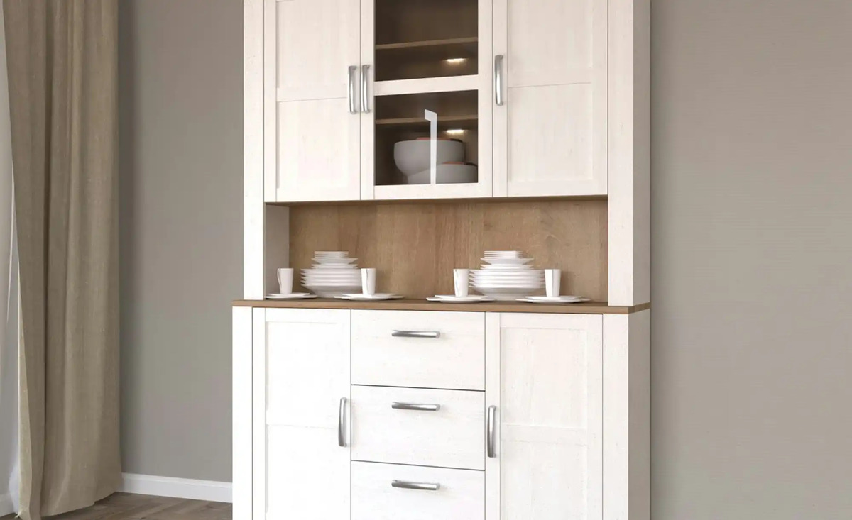 Bild 1 von Buffet Toneo Eiche Sibiu weiß (Nachbildung)