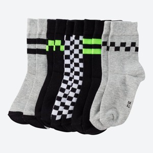 Jungen-Socken mit Baumwolle, 5er Pack, Multicolored