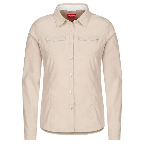 Bild 1 von Craghoppers NOSILIFE ADVENTURE II LONG SLEEVED SHIRT Damen Mückenabweisende Kleidung DESERT SAND