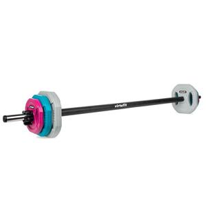 VIRTUFIT Aerobic-Pumpset aus Gummi - Fitness – 20 kg – farbig