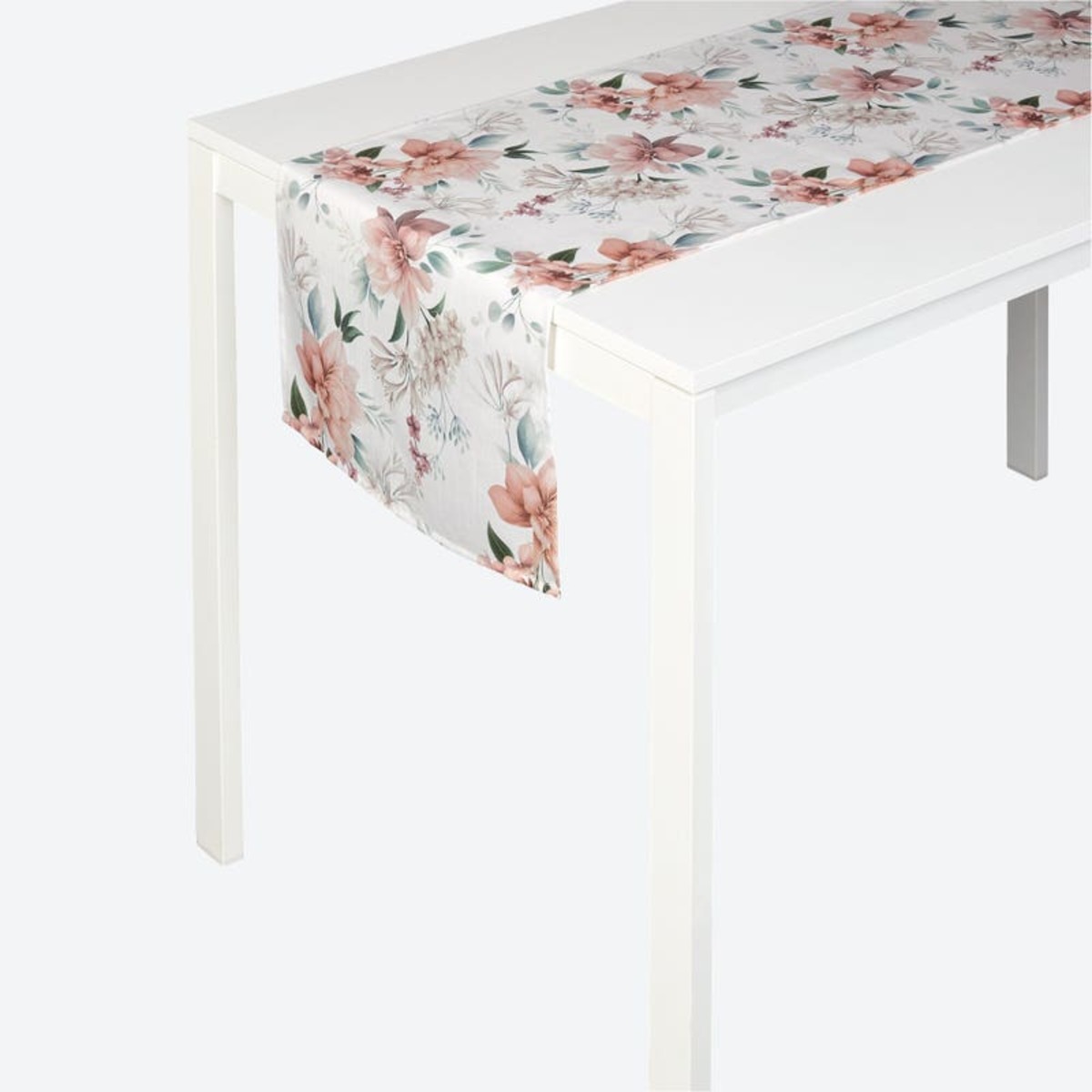 Bild 1 von Tischläufer mit Blumenmuster, ca. 40x140cm, White