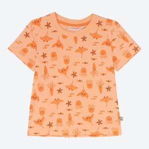 Baby-Jungen-T-Shirt mit maritimen Motiven, Light-orange