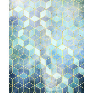 Komar Vliestapete, Blau, Mosaik, 200x250 cm, Tapeten Shop, Vliestapeten