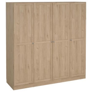 Mid.you Drehtürenschrank, 195.5x200x61.7 cm, Schlafzimmer, Kleiderschränke, 4- türige Kleiderschränke