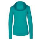 Bild 2 von Icebreaker W QUANTUM III LS ZIP HOOD Damen Wolljacke FLUX GREEN/ETHER/CB