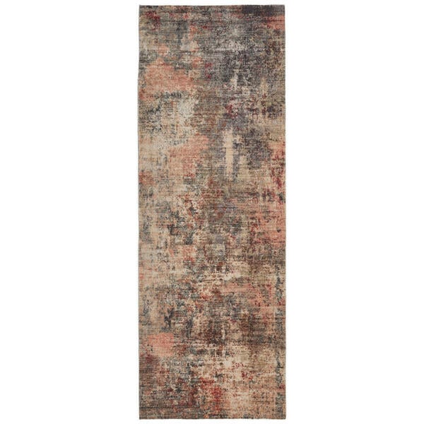 Bild 1 von Novel Läufer, Mehrfarbig, Rot, Textil, Abstraktes, rechteckig, 70x200 cm, leicht zusammenrollbar, Teppiche & Böden, Teppiche, Teppichläufer