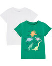 Bild 1 von T-Shirts Rundhals
       
      2er-Pack, Kiki & Koko
     
      grün/weiß