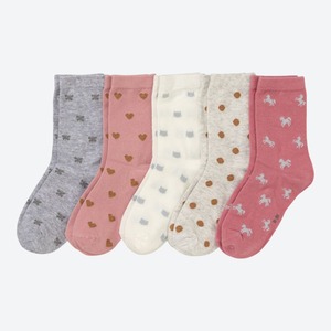Kinder-Socken, 5er-Pack, Multicolored