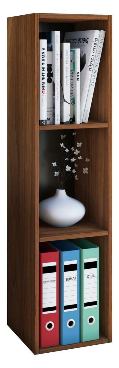 Bild 1 von CD-Regal ''Mendas'', in Nussbaumfarben, 3-fach, Nussbaumfarben