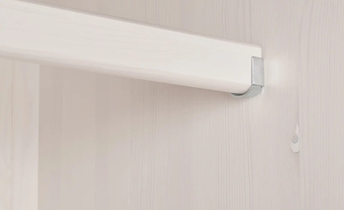 Bild 4 von Drehtürenschrank Bornholm Lavagrau, Weiß 2 Stück 199 cm geteilte Türfront Nein